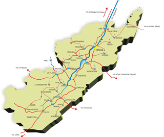 mapa del huila